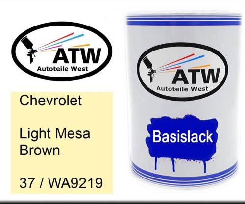 Chevrolet, Light Mesa Brown, 37 / WA9219: 500ml Lackdose, von ATW Autoteile West.